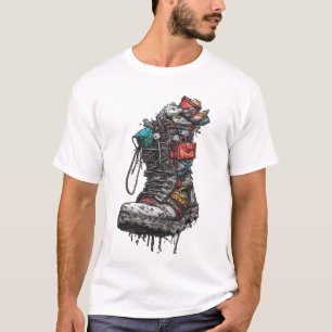 Camiseta gráfica de bota táctica Cyberpunk - Gru c