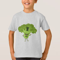 Camiseta gráfica de brócoli divertida y saludable
