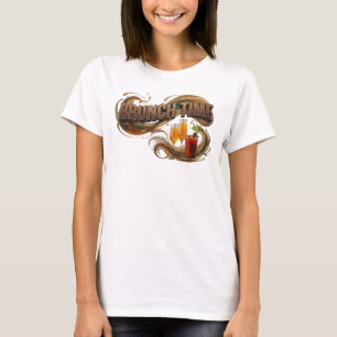 Camiseta gráfica de BRUNCH TIME en naranja ingenio