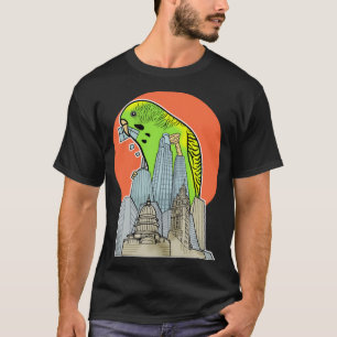 Camiseta Gráfica de Budgie Mascota de pájaro Parakeet Budge