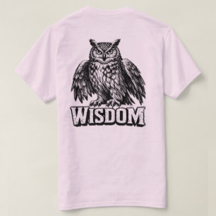 Camiseta gráfica de búho “Sabiduría” – Conocimient