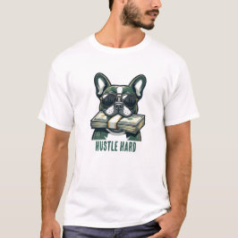 Camiseta gráfica de Bulldog Francés con dinero Hus