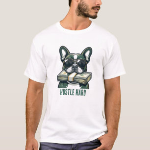 Camiseta gráfica de Bulldog Francés con dinero Hus