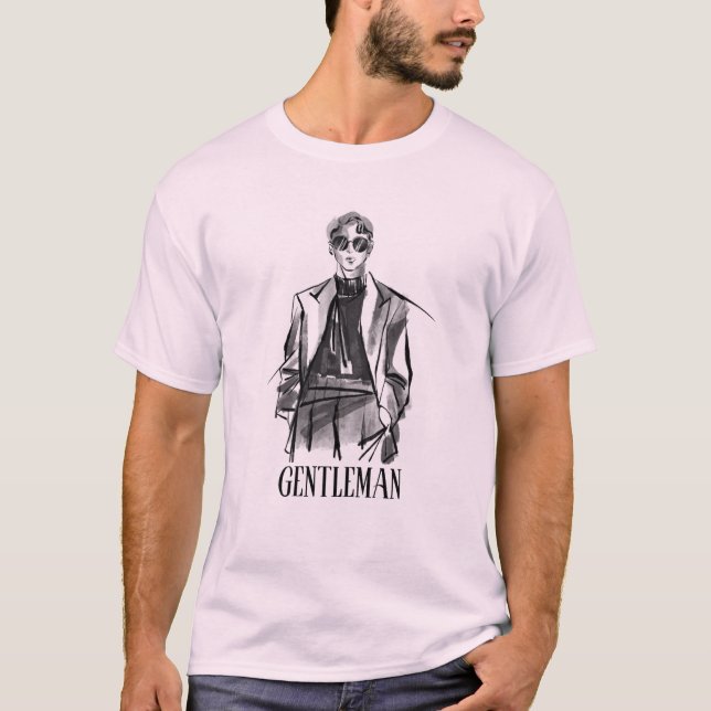 Camiseta gráfica de caballero clásico (Anverso)