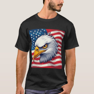 Camiseta gráfica de cabeza de águila – Ropa orgull