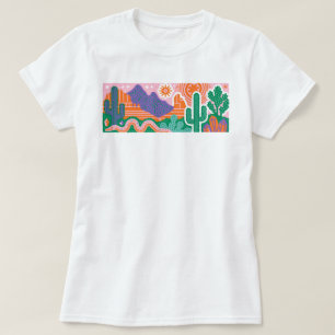 Camiseta Gráfica de Cactus del Desierto del Sudoes