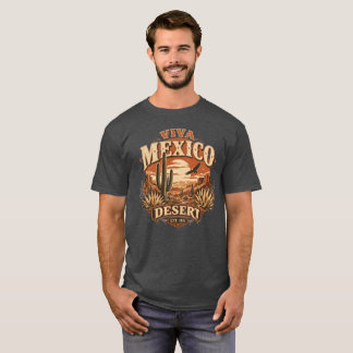 Camiseta gráfica de cactus occidental del desierto