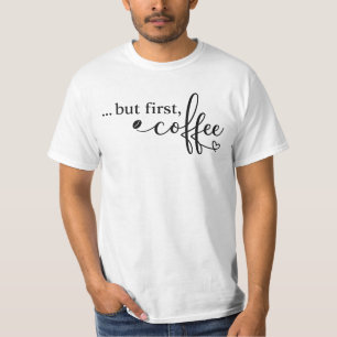 Camiseta Gráfica de Café Antes que Nada para Amant