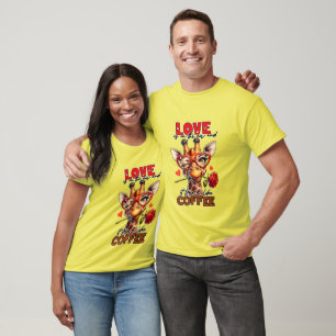 Camiseta Gráfica de café divertida