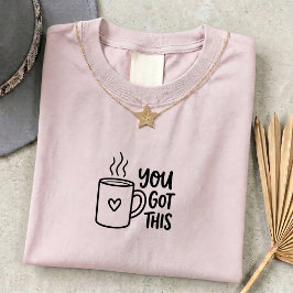 Camiseta Gráfica de Café Fuerte Vintage