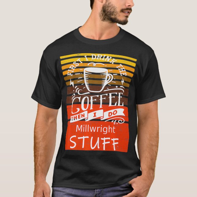 Camiseta Gráfica De Café Gracioso Para Un Luminoso Premium (Anverso)