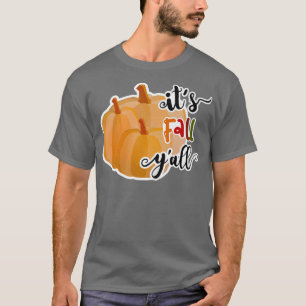 Camiseta Gráfica de calabaza de otoño en otoño de las mujer