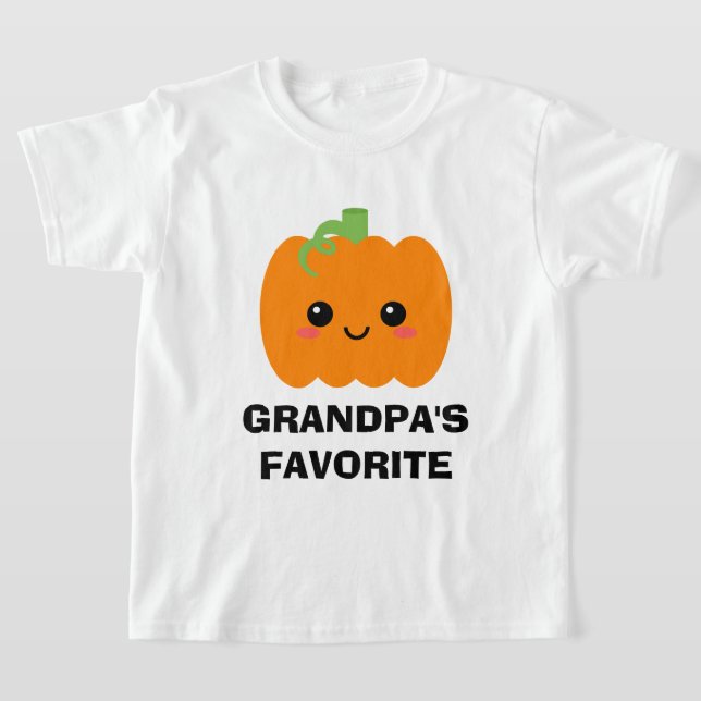 Camiseta gráfica de calabaza favorita del abuelo (Distribución)