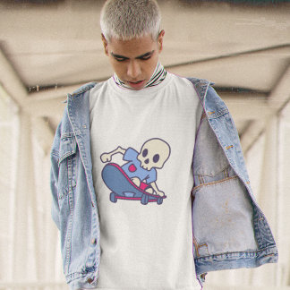 Camiseta gráfica de calavera de dibujos animados p
