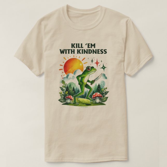 Camiseta gráfica De Camiseta De Rana De Saying Wit (Diseño del anverso)