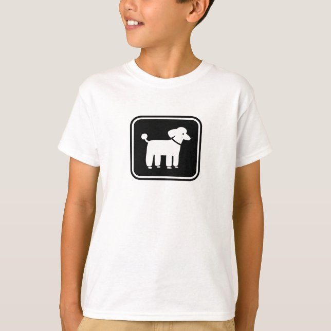 Camiseta Gráfica de canapé (blanco sobre negro) (Anverso)