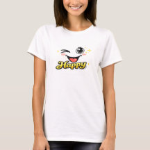 Camiseta gráfica de cara sonriente linda y feliz p