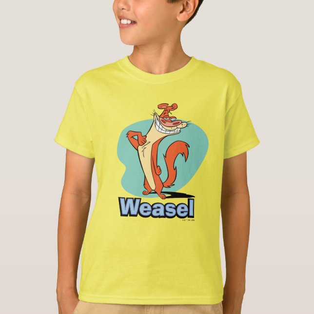 Camiseta Gráfica de carácter de Weasel Orgulloso (Anverso)