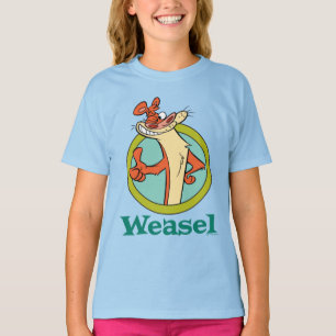 Camiseta Gráfica de caracteres de Thumbs Up de Weasel