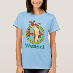 Camiseta Gráfica de caracteres de Thumbs Up de Weasel