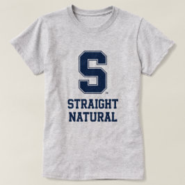 Camiseta gráfica de carta universitaria de cabello