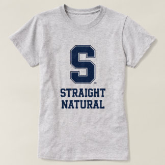 Camiseta gráfica de carta universitaria de cabello