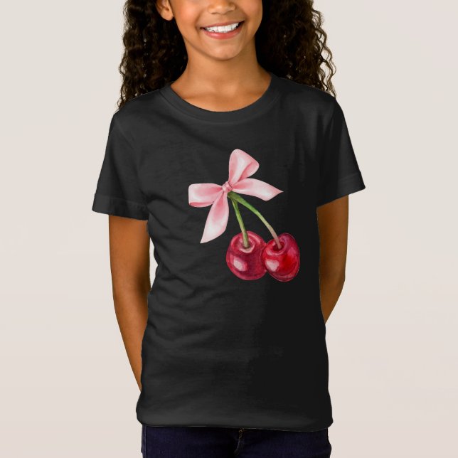 Camiseta gráfica de cereza y barba (Anverso)