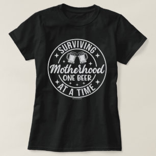 Camiseta Gráfica de Cerveza Divertida – Sobrevivie