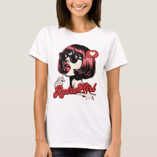 Camiseta gráfica de chica Anime Pop Art - Ma retro