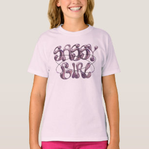 Camiseta Gráfica de Chica Sassy   Estética Tendenc