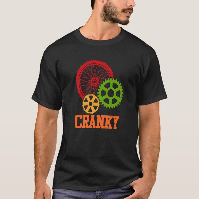 Camiseta Gráfica de ciclismo de bicicleta de Cranky (Anverso)