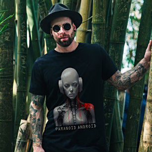 Camiseta Gráfica de Ciencia Ficción Cyberpunk Para