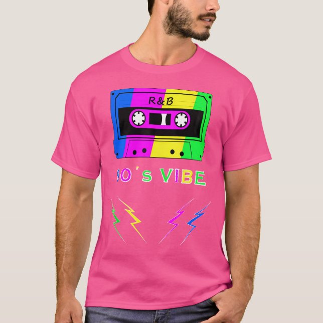 Camiseta Gráfica De Cinta De Cassette Retro De Vibes Rb De  (Anverso)