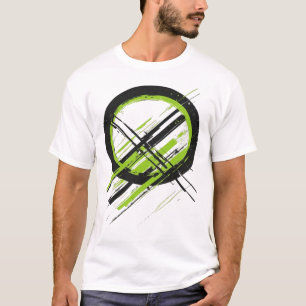 Camiseta gráfica de círculo geométrico abstracto C