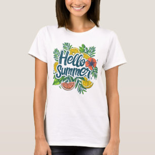 Camiseta gráfica de cítrico tropical de Hola Veran