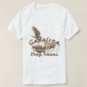 Camiseta gráfica de coche clásico con potencia de