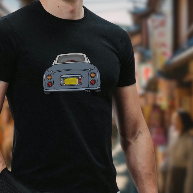 Camiseta Gráfica de coche de Figaro Gris Lapis (A fun lapo)