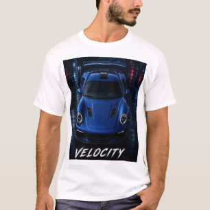 Camiseta gráfica de coche deportivo Velocity Redef