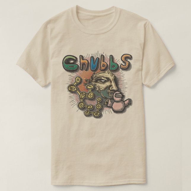 Camiseta Gráfica de collage artístico de Chubbs (Diseño del anverso)