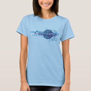 Camiseta gráfica de Colorado del círculo de los