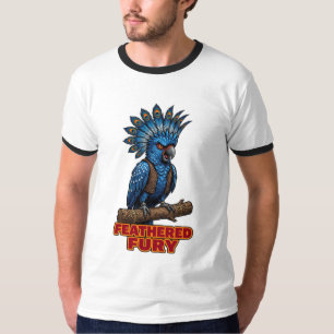 Camiseta Gráfica de combate de pájaro furia emplumada