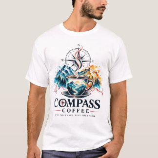Camiseta Gráfica de Compass Coffee