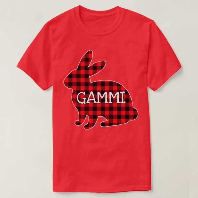 Camiseta Gráfica de conejito rojo de vestido de mujer de Pa (Diseño del anverso)