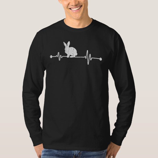 Camiseta Gráfica de Conejo de latido de conejo (Anverso)