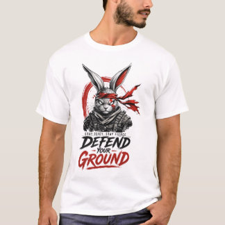 Camiseta gráfica de conejo guerrero Fierce Streetw