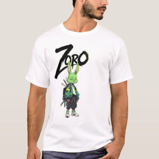 Camiseta gráfica de conejo guerrero Zoro Anime