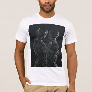 Camiseta gráfica de conexión de amor digital