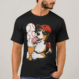 Camiseta Gráfica de Conos de Helado de Beagle Dive
