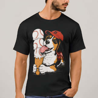 Camiseta Gráfica de Conos de Helado de Beagle Dive
