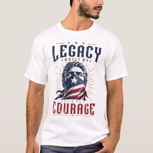 Camiseta gráfica de coraje patriótico estilo ameri